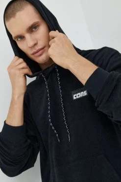 Ανδρικά Χωρίς φερμουάρ Μπλούζα Converse μαύρο, με κουκούλα -Converse Εκπτώσεις unnamed file 108