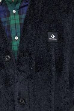 Ανδρικά Με φερμουάρ Πλεκτή ζακέτα Converse μαύρο -Converse Εκπτώσεις unnamed file 115