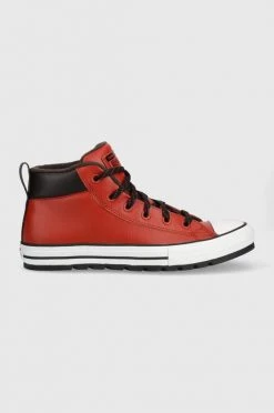 Ανδρικά Ψηλά Πάνινα παπούτσια Converse Chuck Taylor All Star Street Lugged κόκκινο
