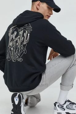 Ανδρικά Χωρίς φερμουάρ Μπλούζα Converse μαύρο,